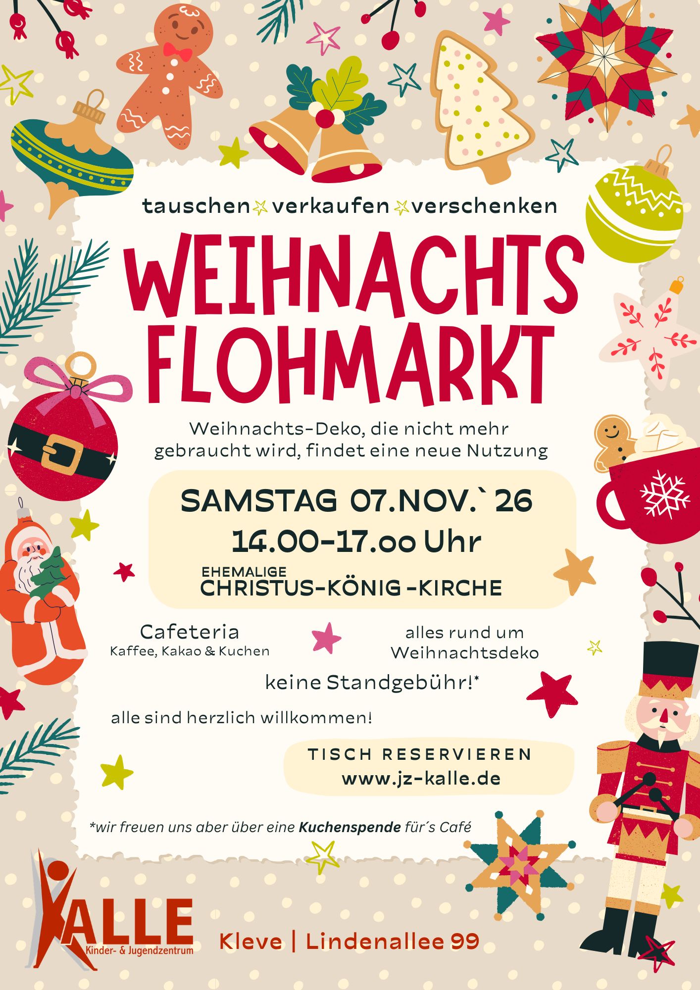Samstag 07.11.26 in der ehem. Kirche & KALLE